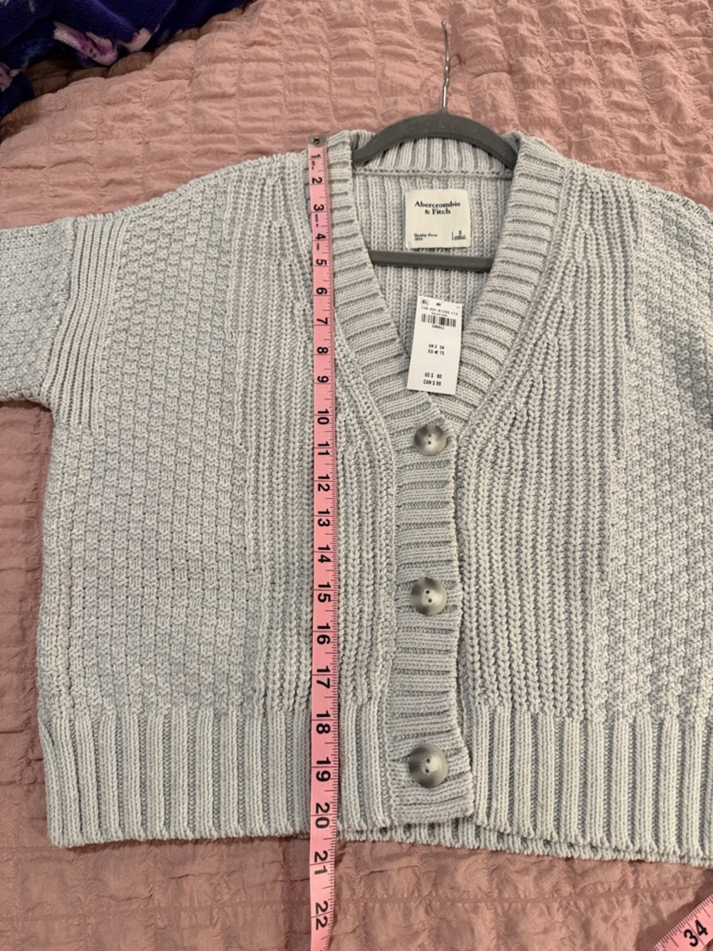 Abercrombie & Fitch Cameron Seed Stitch Cardigan - Picture 8 of 8